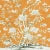Schumacher X Mary McDonald Chinois Palais Wallpaper in Tangerine For Sale