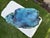Vintage Blue Green Glazed Terracotta Foo Dog Petite Garden Stool For Sale - Image 9 of 11