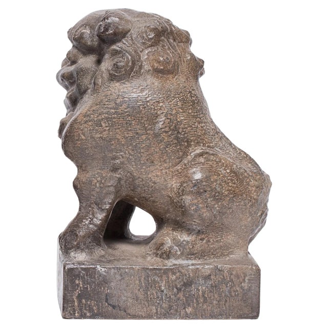 Contemporary Petite Chinese Fu Dog Guardian For Sale - Image 3 of 7