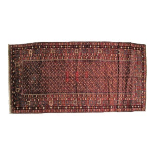 1950s Vintage Signed Bakhtiar Rug - 6′4″ × 15′3″ For Sale