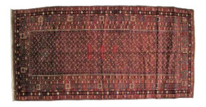 1950s Vintage Signed Bakhtiar Rug - 6′4″ × 15′3″
