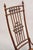 Late 19th Century Victorian Aesthetic Movement Chestnut Stick & Ball Spindle Rocker Rocking Chair For Sale - Image 9 of 12