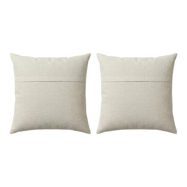 Tashkent Suzani Pillow Cover 22'' X 25'' - Set of Two For Sale - Image 4 of 4