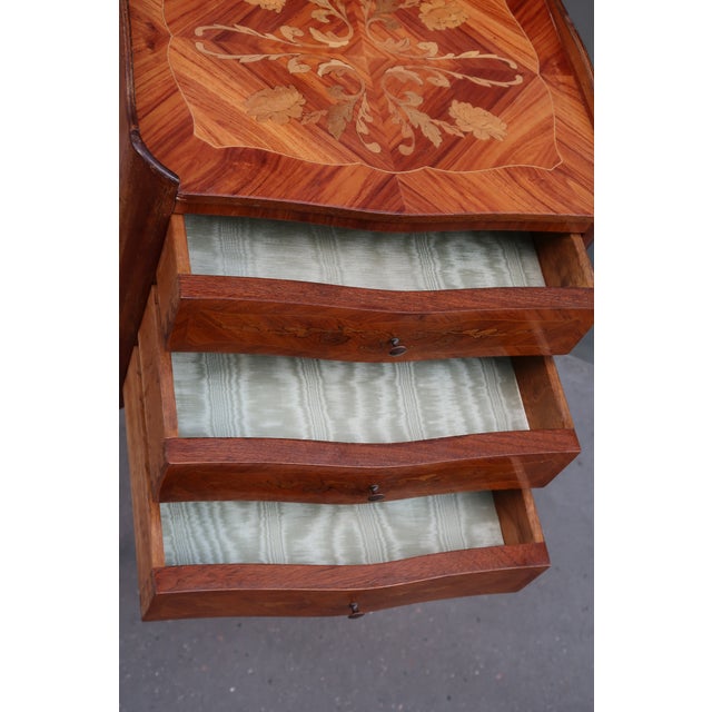 French Antique Louis XV Style Side Table Nightstand For Sale - Image 10 of 11