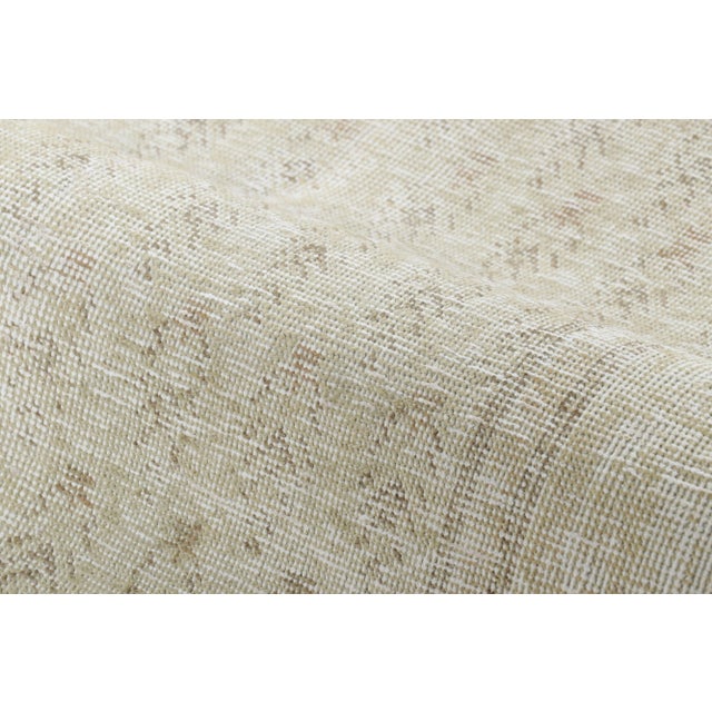 Vintage Persian Tabriz Runner, Subtle Repeat Pattern in Pale Beige - Rug & Kilim For Sale In New York - Image 6 of 7