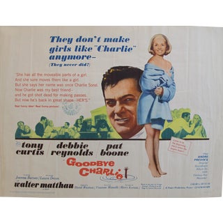 1964 Original American Movie Poster - "Goodbye Charlie" With Tony Curtis & Debbie Reynolds For Sale