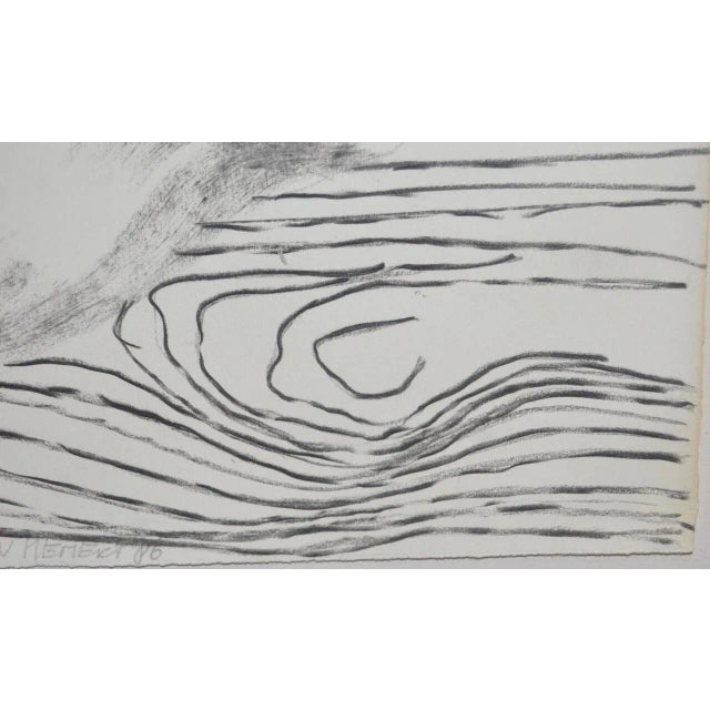 Paper 1980s Frank Van Hemert Figurative Original Charcoal Drawing on Paper For Sale - Image 7 of 11