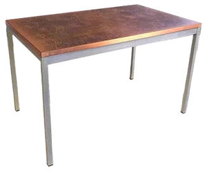 Abstract Patterned Copper Side Table from Opal Möbel, 1960s