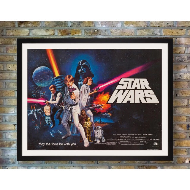 A rare british quad for the first instalment of george lucas' original, genre-defining, sci-fi trilogy 'star wars'. When...