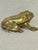 Mid 20th Century Vintage Cast Brass Frog Hinged Lidded Trinket Box For Sale - Image 5 of 8