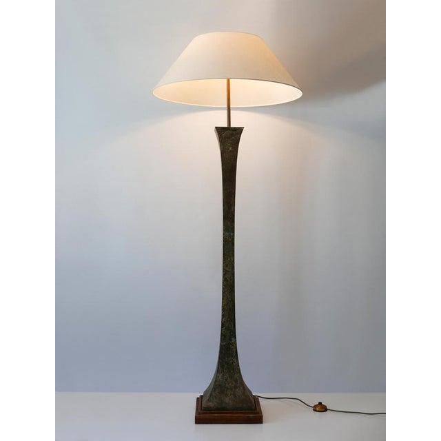 Brown Verdigris Bronze Floor Lamp by Stewart Ross James for Hansen Lighting, 1960s For Sale - Image 8 of 18