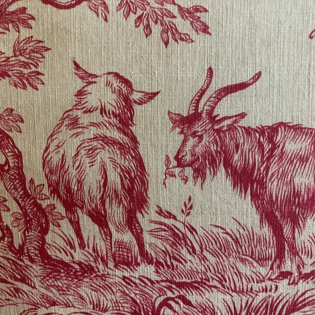 Authentic Set of Five Toile De Jouy Fragments in Handmade Mattings. . For Sale - Image 9 of 12