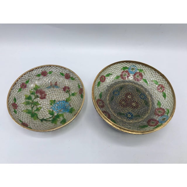 19th Century French Plique A Jour Cloisonne Mosaic Lidded Bowl On Stand Chairish