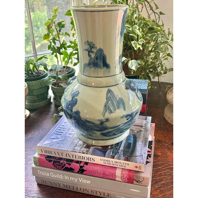 For blue and white collectors, this vase could be a different addition. The celadon glaze is so subtle combined with the...