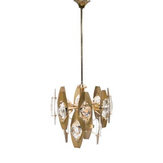 Chandelier by Angelo Gaetano Sciolari for Oscar Torlasco, 1960s For Sale