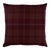 Schumacher Montana Wool Plaid 22" Pillow in Burgundy For Sale