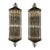 Pair of Murano Glass and Brass Barber Sconces For Sale