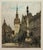 This artwork titled "Old City Hall, Munich, Germany" c.1930 is a color etching by Austrian artist Luigi Kasimir 1881-1962....