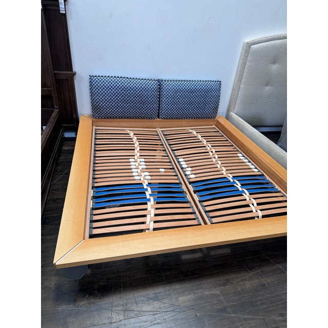 1990s European King 1990's Ligne Roset Peter Maly Parallel Bed Frame For Sale - Image 5 of 12