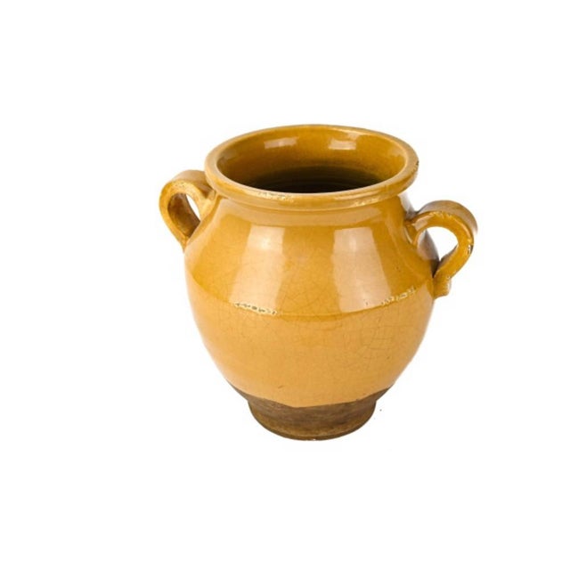 Antique French Yellow Drip Glazed Confit Pot For Sale In New York - Image 6 of 8