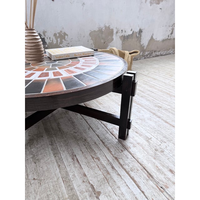Round Terracotta Herbarium Coffee Table by Roger Capron, 1960s For Sale - Image 18 of 18