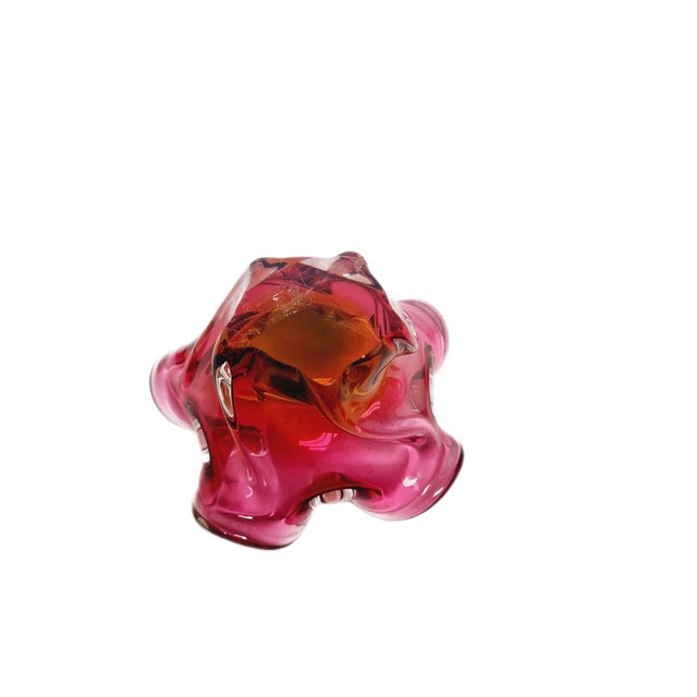 Decorative Bowl by J. Hospodka for Chribska Glassworks, Czechoslovakia, 1960s For Sale - Image 6 of 9