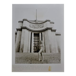 Paris Nude in Front of Musée de l´Homme, 1970s For Sale