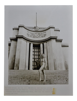 Paris Nude in Front of Musée de l´Homme, 1970s