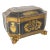Chinese Black and Gold Lacquered Tea Caddy Box For Sale