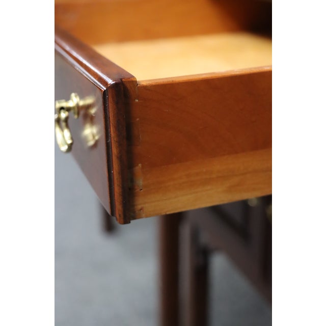 Statton Trutype Americana Cherry Nightstands – Pair For Sale - Image 14 of 16