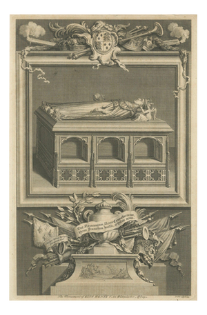 Vertue, Henry V Tomb, Westminster Abbey, 1735, Engraving