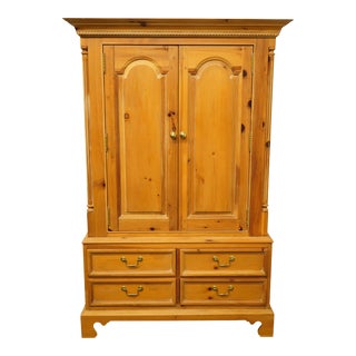 Thomasville Furniture Replicas 1800 Rustic Knotty Pine 48" Door Chest / Armoire 16911-330 For Sale