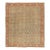 Antique Muted Green Square Bidjar Rug no. 10966 For Sale
