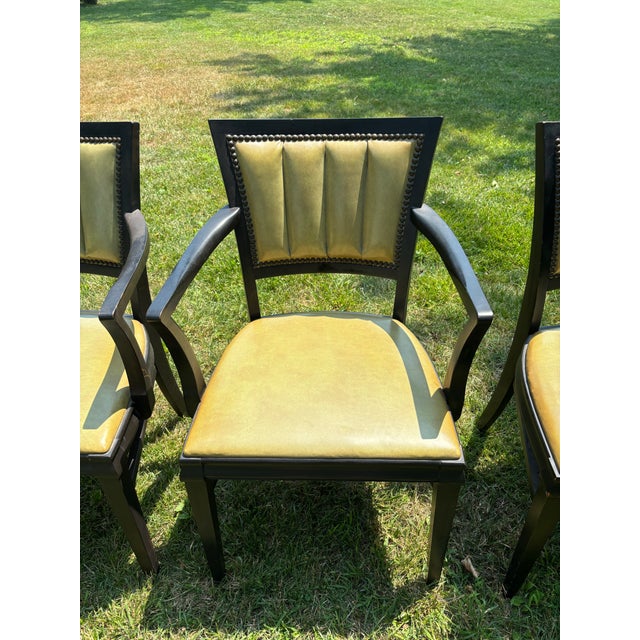 Vintage Wisconsin Chair Co. Dining Table + 6 Chairs – Made in Usa For Sale - Image 4 of 11