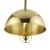 Metal Vintage Pendant Lamp in Polished Brass by Florian Schulz, 1970s For Sale - Image 7 of 7