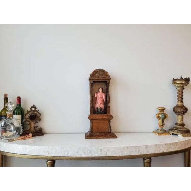 Antique European Religious Altar Tabernacle For Sale - Image 10 of 11