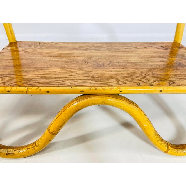 1950s Bamboo and Glass Side Tables - Set of 2 For Sale - Image 12 of 12