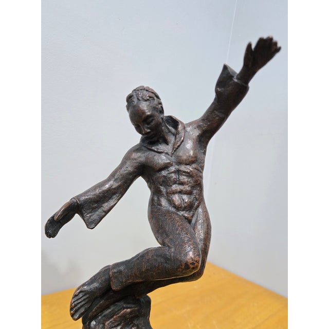 Mid-Century Modern 1965 "Male Dancer" by Elaine Geisinger for Austin Productions For Sale - Image 3 of 5