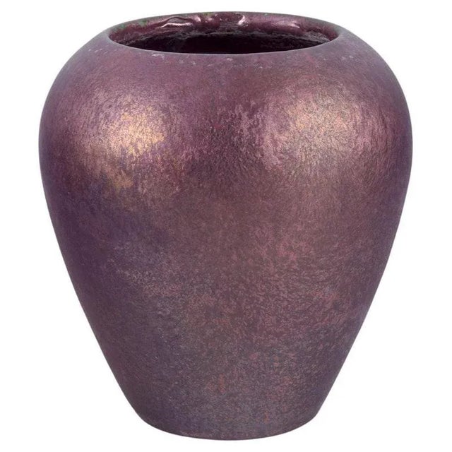 Ceramic Danish Matte and Shiny Glazed Ceramic Vase by Jens Petersen, 1920s For Sale - Image 7 of 7