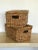 French 1960s Mid Century French Rattan Storage Baskets- a Pair For Sale - Image 3 of 12