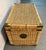 Vintage Asian Chinoiserie Wicker Trunk With Brass Hardware For Sale - Image 9 of 17