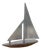 Vintage Polished Aluminum Sailboat, 1970s For Sale