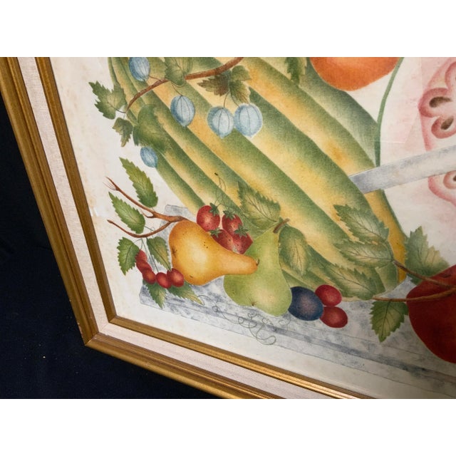Late 20th Century Theorem Still Life Framed Painting of Fruit For Sale In New York - Image 6 of 10
