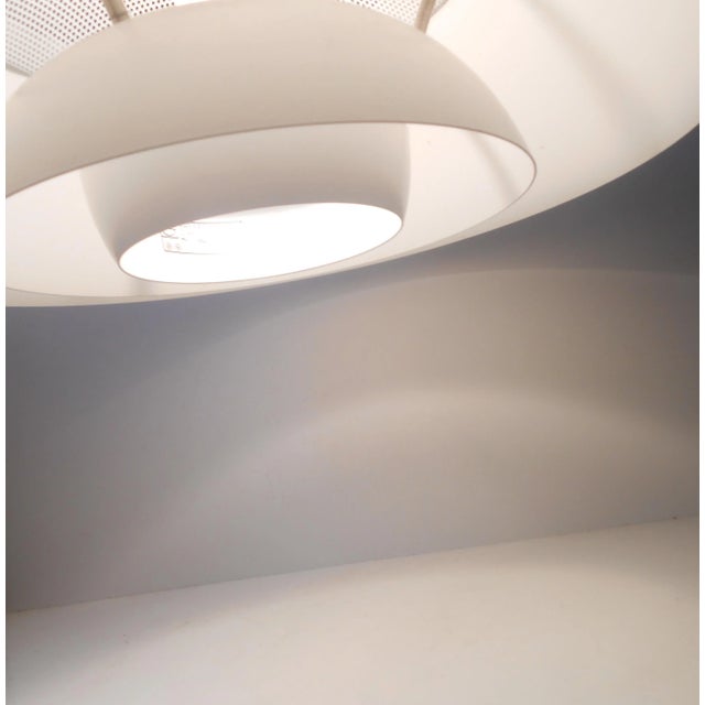 Danish White Safari Pendant Lamp by Christian Hvidt, Peter Hvidt, & Orla Molgaard for Nordisk Solar Kampagni, 1970s For Sale - Image 6 of 8