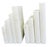 Vintage White Marble Bookends, Stacked Books Design | Italian Alabaster Stone, 1990s Home Office Decor, Minimalist For Sale In Tampa - Image 6 of 12
