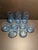 Vintage Anchor Hocking Misty Blue Optic Swirl Glasses Set 9 pcs For Sale - Image 10 of 12