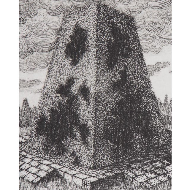 François Houtin, Le Buisson, 1979, Original Etching For Sale - Image 4 of 5