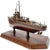 1930s Decorative Ship Model in Brass and Wood, 1930s For Sale - Image 5 of 15
