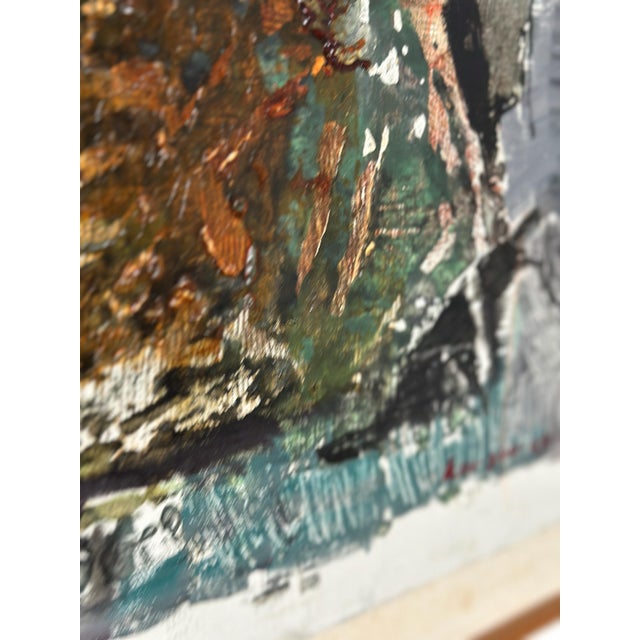 Erik Emanuelsson, Komposition, 1964, Oil on Panel, Framed For Sale - Image 9 of 11