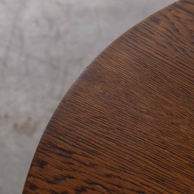 French 1950s Mid Century Wood Side Table For Sale - Image 11 of 15